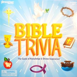 Bible Trivia Game by Pressman Knowledge and Divine Inspiration 2-4 players 7plus